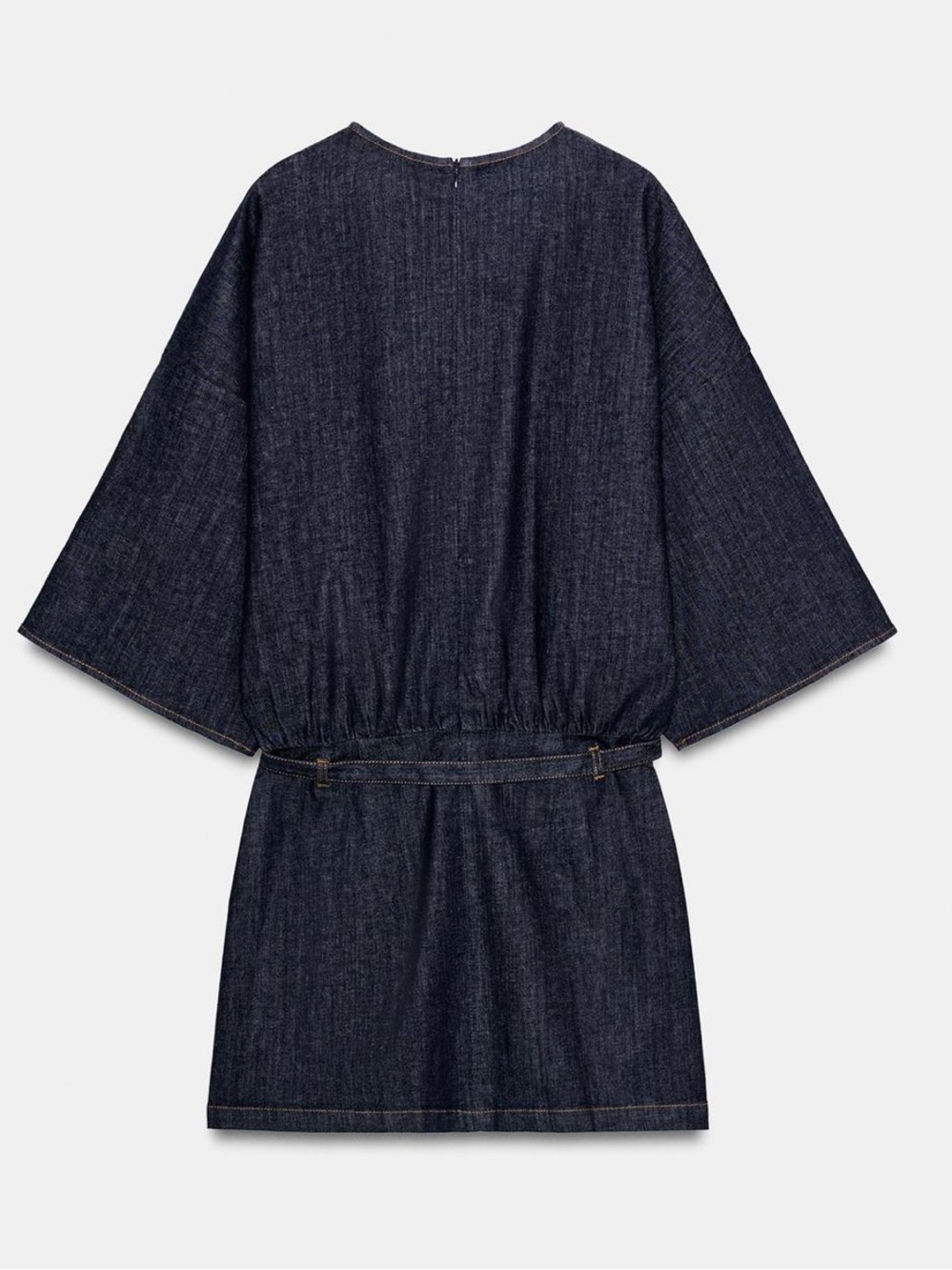 Women’s Dark Blue Denim Jeans Dress - Picture 7 of 11